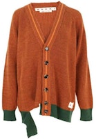 (Women) Marni Colorblock Wool V-Neck Long Sleeve Knit Sweater Brown. CDMD0256Q0UFC31600M35 (Women) Marni Colorblock Wool V-Neck Long Sleeve Knit Sweater Brown. CDMD0256Q0UFC31600M35