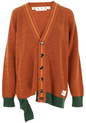 (Women) Marni Colorblock Wool V-Neck Long Sleeve Knit Sweater Brown. CDMD0256Q0UFC31600M35 Buy (Women) Marni Colorblock Wool V-Neck Long Sleeve Knit Sweater Brown. CDMD0256Q0UFC31600M35
