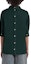 Shop (Women) MARNI Green High-Neck Loose-Fit Short-Sleeve Poplin Top. TTMA0263X0-UTC223-00V89