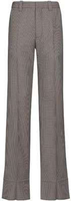 (Women) MARNI Houndstooth Flared Casual Trousers Grey. PAMA0419U0-UTWA03-PDR82 Order (Women) MARNI Houndstooth Flared Casual Trousers Grey. PAMA0419U0-UTWA03-PDR82