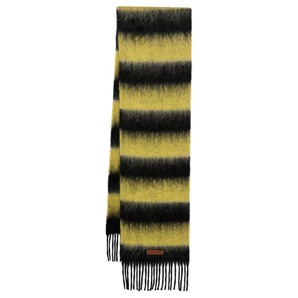 (Women) MARNI  Lime Green Wool Bouclé Scarf. SCMC0121Y0UAW038STN99