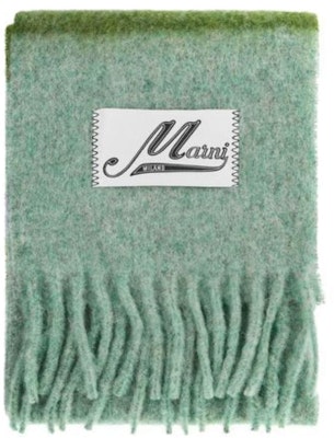 (Women) MARNI Logo Alpaca Wool Knit Scarf - Green SCMC0122Y0UAW037STV40 Buy (Women) MARNI Logo Alpaca Wool Knit Scarf - Green SCMC0122Y0UAW037STV40