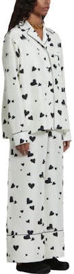(Women) MARNI Long Sleeve Heart Print Shirt Off-White CAMA0543I0-UTSG03-BHW03 Lookbook (Women) MARNI Long Sleeve Heart Print Shirt Off-White CAMA0543I0-UTSG03-BHW03