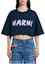 Lookbook (Women) MARNI Oversized Logo T-Shirt Blue SS24 THJE0301P1USCS11L2B99