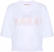 (Women) Marni Oversized Short-Sleeve Textured Knit White Sweatshirt. THJE0333P0USCS11-PINK (Women) Marni Oversized Short-Sleeve Textured Knit White Sweatshirt. THJE0333P0USCS11-PINK