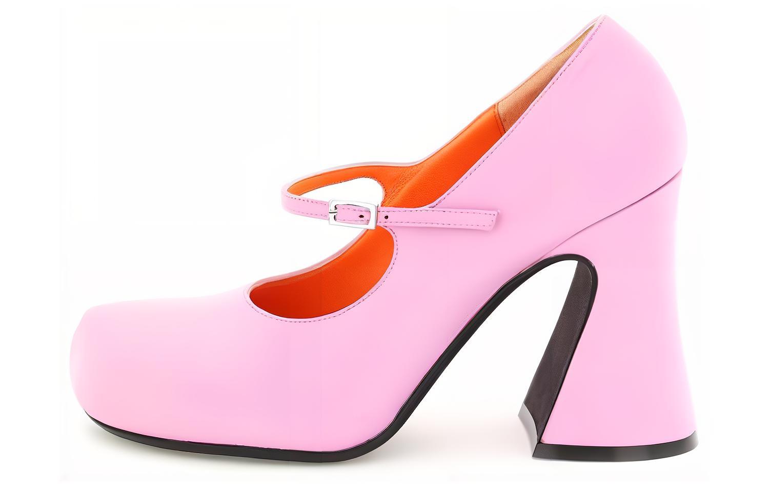 (W) Marni 'Pink Chunky Heel'