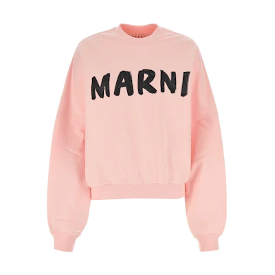 (Women) MARNI Pink Crewneck Pullover Long-Sleeve Casual Sweatshirt FLJE0185P2USCU88LOC13