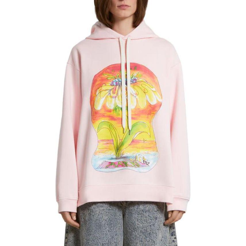 Shop (W) MARNI 粉色花卉印花寬鬆連帽長袖上衣 FLJE0179P3-USCV45-DDC13