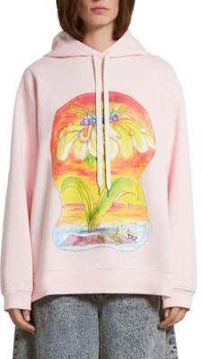 (Women) MARNI Pink Floral Print Oversized Hoodie Long Sleeve Sweater FLJE0179P3-USCV45-DDC13 Shop (Women) MARNI Pink Floral Print Oversized Hoodie Long Sleeve Sweater FLJE0179P3-USCV45-DDC13