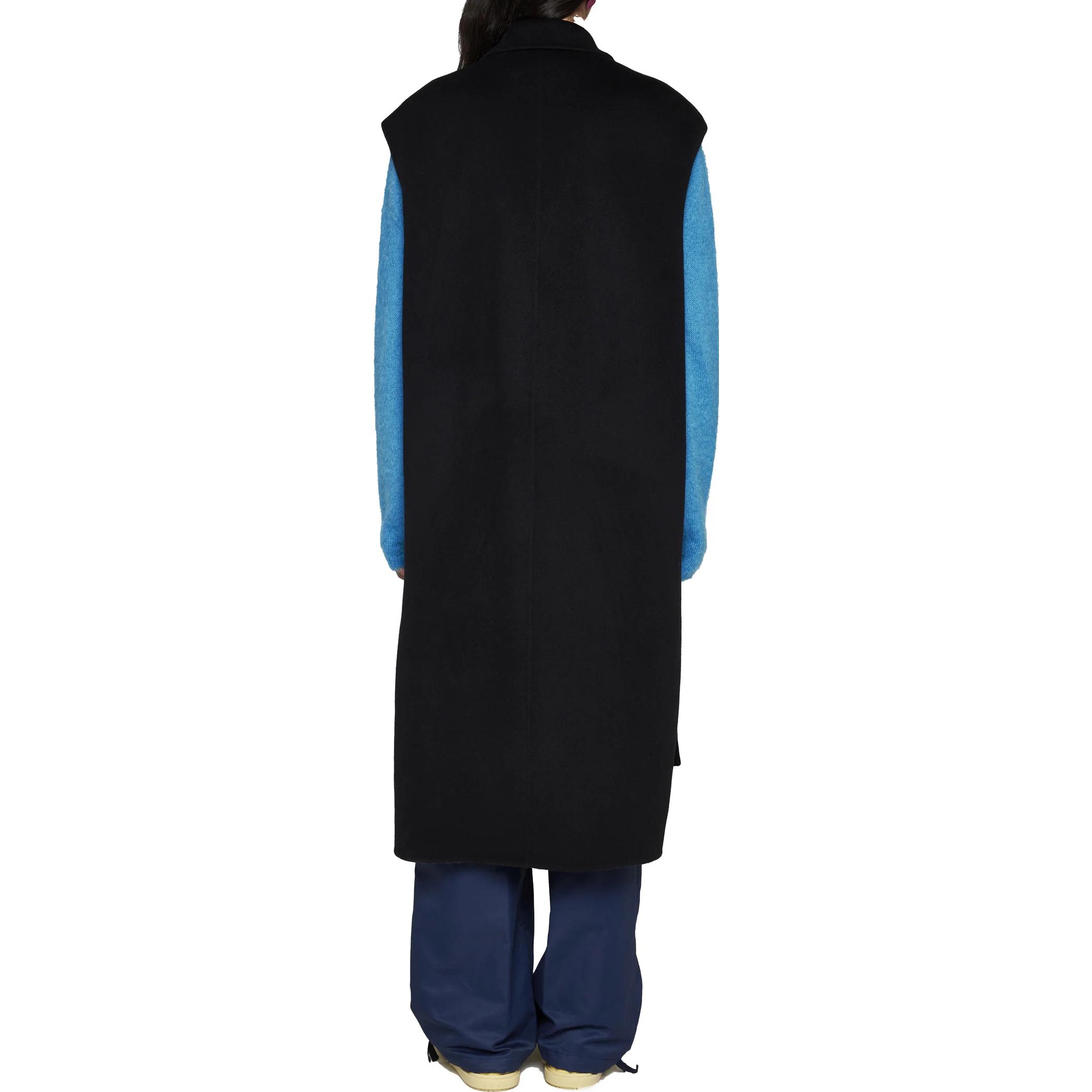 Shop (W) マルニ ノースリーブ ロング ボタンアップ カジュアル シャツ ブラック. GLMA0078K-0TW840-00N99