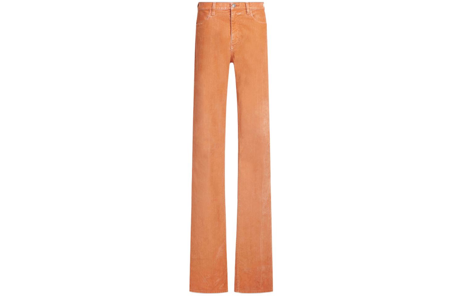 (Women) MARNI  Slim Fit Flared Casual Pants Solid Color Orange. PAJD0415A0-USCV10-FDR05