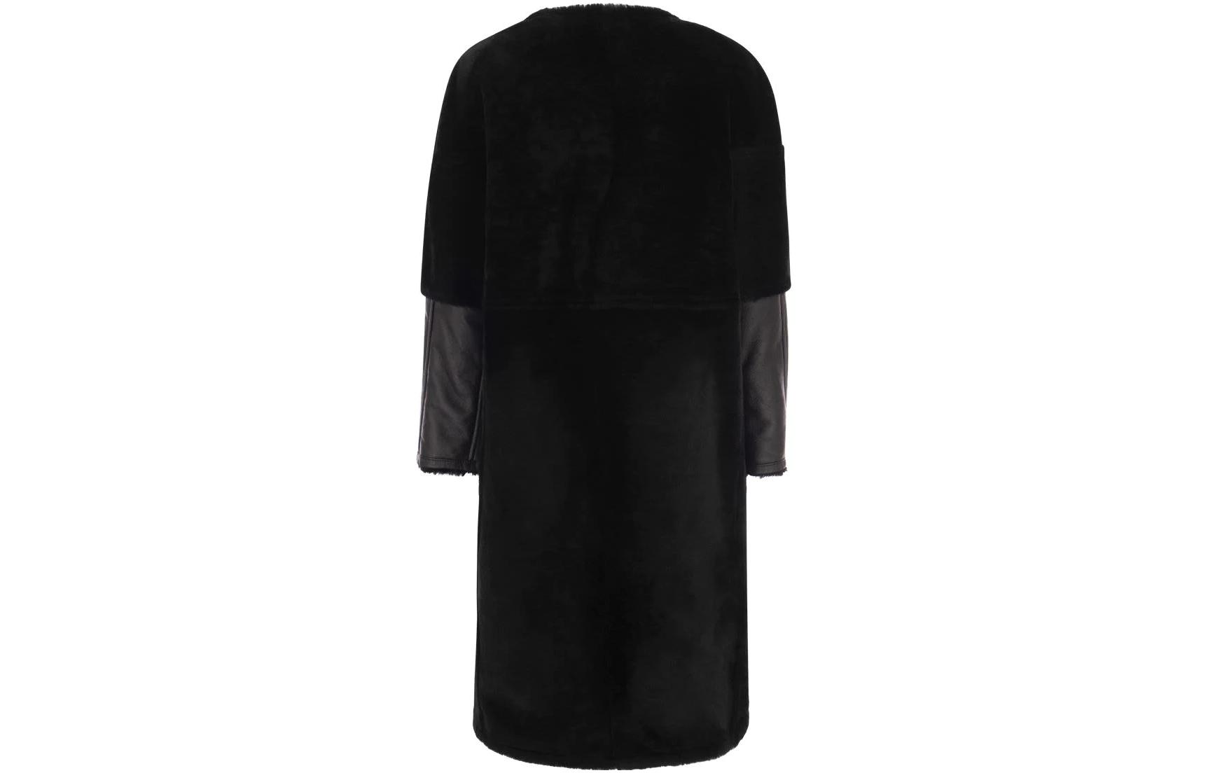 Lookbook (W) 마르니 솔리드 컬러 미드 렝스 코트 블랙 CPMX0139B1-ULM094-RON99