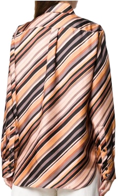 (Women) MARNI Striped Button-Up Long Sleeve Shirt Brown Stripe CAMA0103A0-TSF57-RAM02 Shop (Women) MARNI Striped Button-Up Long Sleeve Shirt Brown Stripe CAMA0103A0-TSF57-RAM02