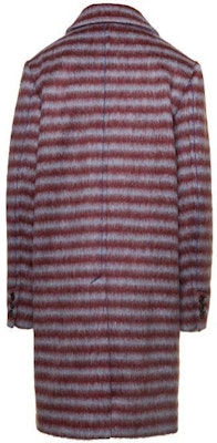 (Women) Marni Striped Collar Long Fit Coat - Purple Red CPMA0216MU-UTW99-7STR79 Lookbook (Women) Marni Striped Collar Long Fit Coat - Purple Red CPMA0216MU-UTW99-7STR79
