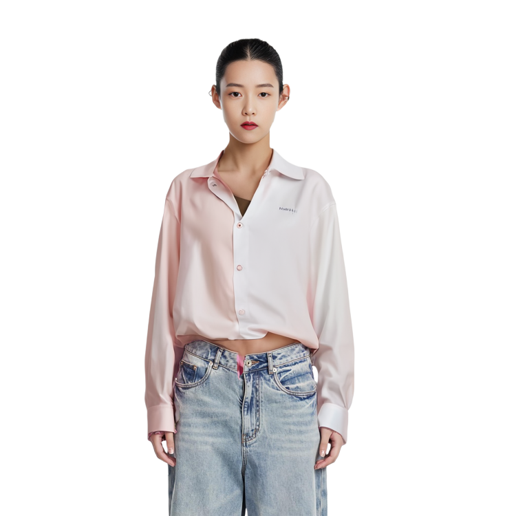 Purchase (W) 마르니 투톤 패치워크 루즈핏 긴팔 셔츠 멀티컬러 CAMA0546QX-UTC223-00W01