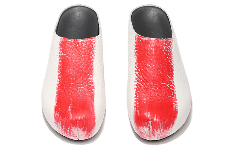 (W) Marni 'White Grainy Leather Mules' 圖 4