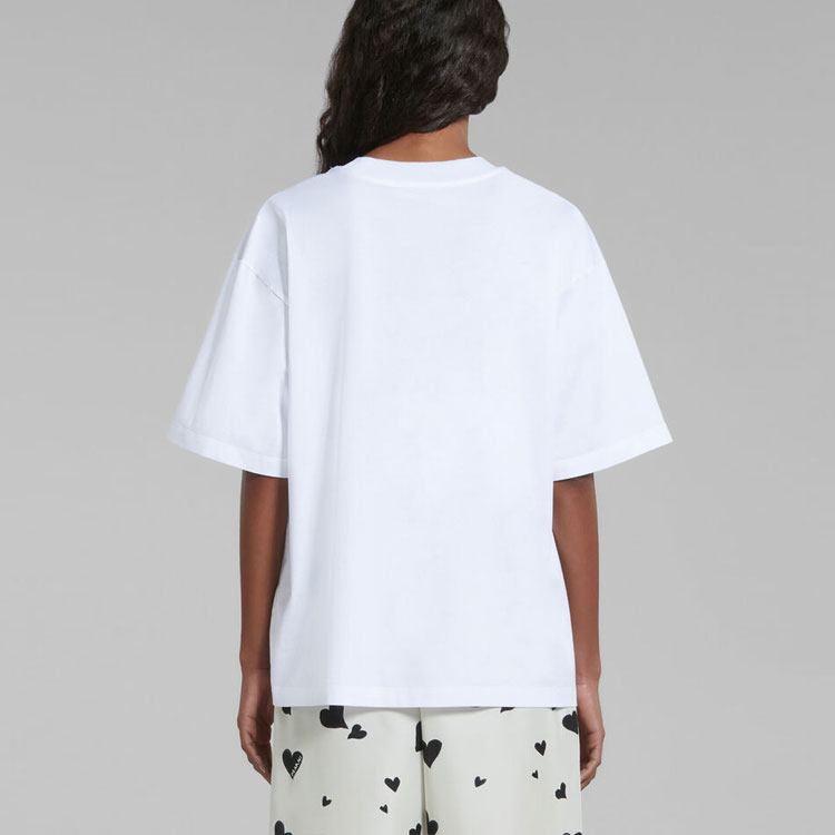 Purchase (W) 마르니 화이트 하트 프린트 캐주얼 크루넥 반팔 티셔츠 THJET49EP7USCV37H2W01