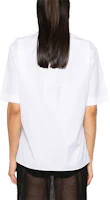 Shop (W) MARNI 白色繡標短袖襯衫附口袋。 CAMA0588S0UTC223-WHITE