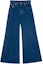 Buy (Women) MARNI Wide-Leg Washed Contrast Stitch Jeans - Mid Blue PAJD0514X0USCU83-BLUE