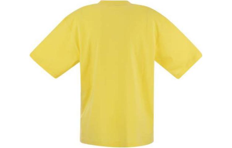(Women) MARNI  Yellow Logo Print Crewneck Short Sleeve T-Shirt THJET49EPH-USCS11-L1Y20 圖 3