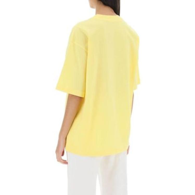 (Women) MARNI  Yellow Logo Print Crewneck Short Sleeve T-Shirt THJET49EPH-USCS11-L1Y20 圖 5
