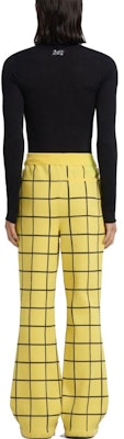 (Women) MARNI Yellow Plaid High-Waist Wide-Leg Casual Pants. PUMG0035Q0-UFV111-CHY56 Shop (Women) MARNI Yellow Plaid High-Waist Wide-Leg Casual Pants. PUMG0035Q0-UFV111-CHY56
