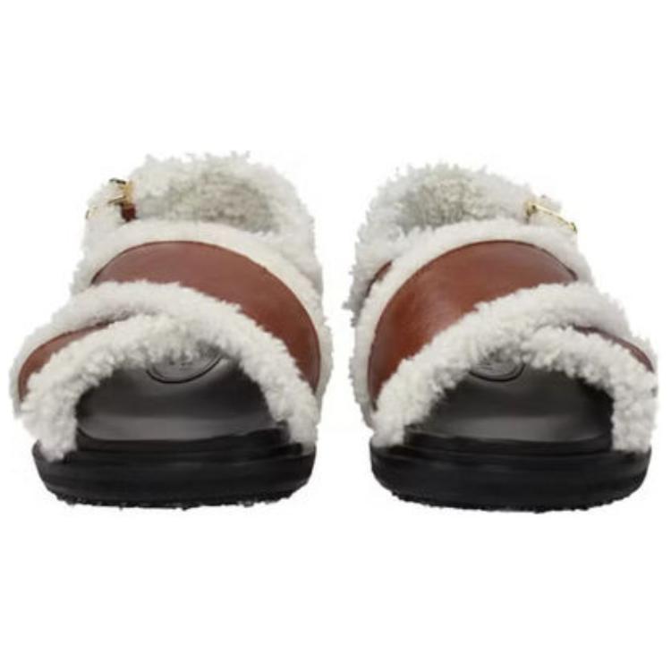(W) Marni Ankle-Wrap Open-Toe Sandals 'White Brown' 圖 5
