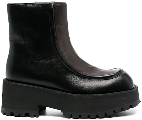 (Women) Marni Ankle Boot 'Retro Square Toe Black/Brown' TCMS002806P3387Z1Q68 Order (Women) Marni Ankle Boot 'Retro Square Toe Black/Brown' TCMS002806P3387Z1Q68