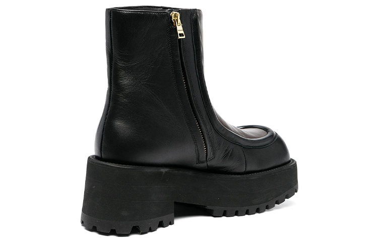 Purchase MARNI 時尚復古方頭短靴 女款 黑色/棕色