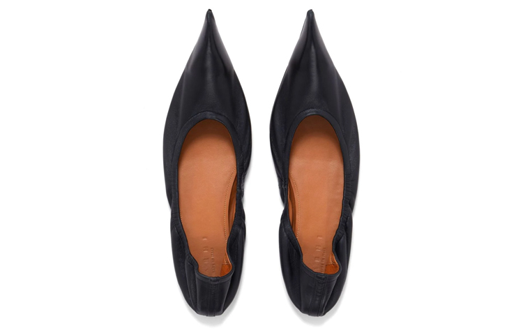 (W) Marni Ballet Flat 'Black Leather Point-Toe' 圖 5