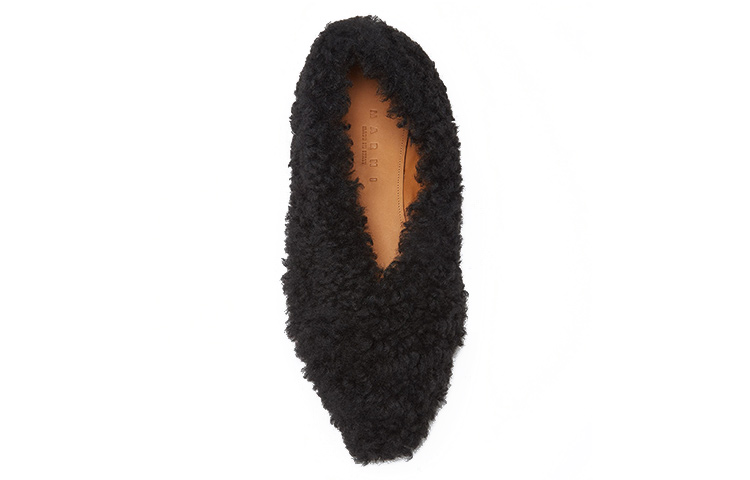 (W) Marni Ballet Flat 'Elegant Black Wool' 圖 4