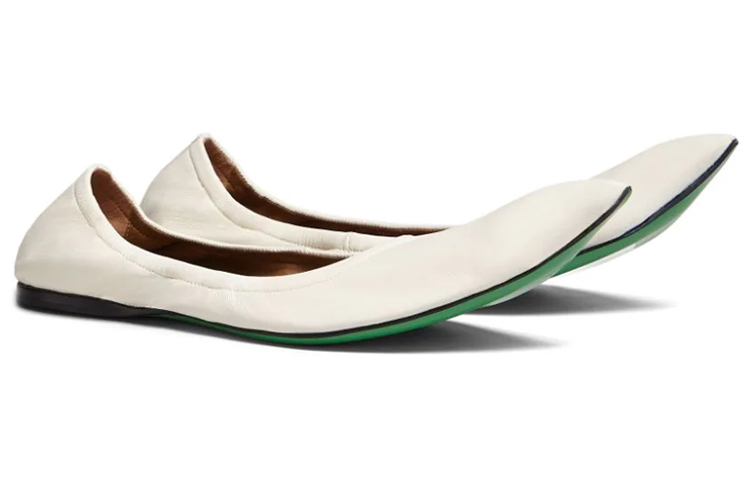 (W) Marni Ballet Flat 'White Leather' 圖 3