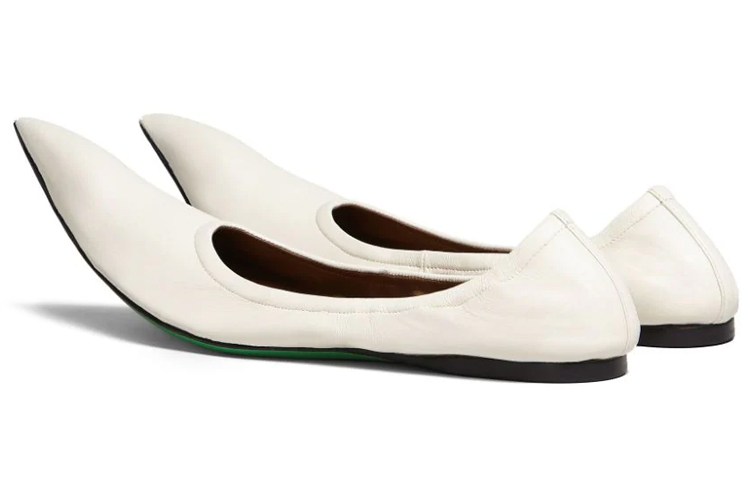 (W) Marni Ballet Flat 'White Leather' 圖 4