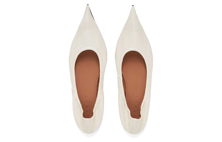 (W) Marni Ballet Flat 'White Leather' 圖 5