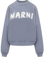 (Women) MARNI Bold Logo Crewneck Long Sleeve Sweatshirt Women’s Light Purple. FLJE0185P2USCU88LOB36 (Women) MARNI Bold Logo Crewneck Long Sleeve Sweatshirt Women’s Light Purple. FLJE0185P2USCU88LOB36