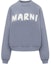 Buy (Women) MARNI Bold Logo Crewneck Long Sleeve Sweatshirt Women’s Light Purple. FLJE0185P2USCU88LOB36