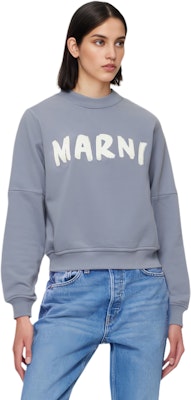 (Women) MARNI Bold Logo Crewneck Long Sleeve Sweatshirt Women’s Light Purple. FLJE0185P2USCU88LOB36 Purchase (Women) MARNI Bold Logo Crewneck Long Sleeve Sweatshirt Women’s Light Purple. FLJE0185P2USCU88LOB36