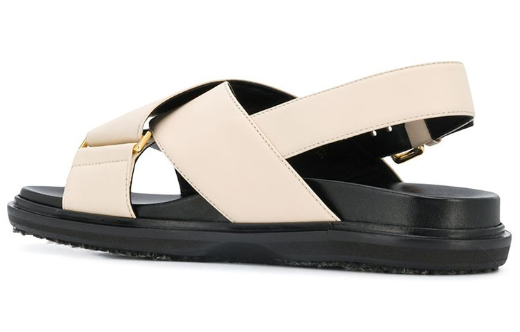(W) Marni Buckle Leather Sandal 'Beige' 圖 4