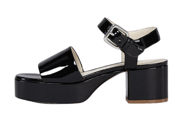 (Women) Marni Buckle Patent Leather Sandal 'Black' SAMS014605P434700N99