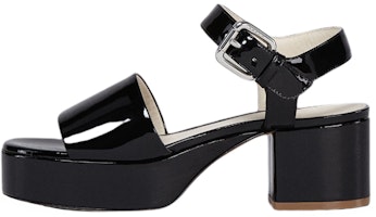 (Women) Marni Buckle Patent Leather Sandal 'Black' SAMS014605P434700N99 (Women) Marni Buckle Patent Leather Sandal 'Black' SAMS014605P434700N99