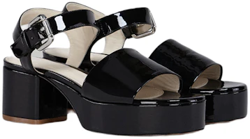 Order (W) Marni 黑色漆皮搭扣凉鞋 SAMS014605P434700N99