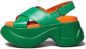 (Women) Marni Buckle Thick Sole Fashion Sandal 'Green' FBMS014808P508800V73 (Women) Marni Buckle Thick Sole Fashion Sandal 'Green' FBMS014808P508800V73