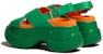 (W) Sandal Fesyen Tapak Tebal Gesper Marni 'Hijau' FBMS014808P508800V73