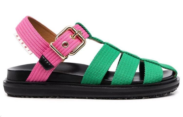 Order MARNI 笼形設計涼鞋 女款 綠粉色