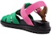(W) Sandal Sangkar Marni 'Hijau Merah Jambu' FBMS012101P3707ZO084