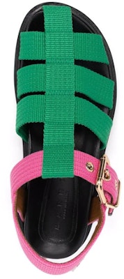 (Women) Marni Cage Sandals 'Green Pink' FBMS012101P3707ZO084 Purchase (Women) Marni Cage Sandals 'Green Pink' FBMS012101P3707ZO084