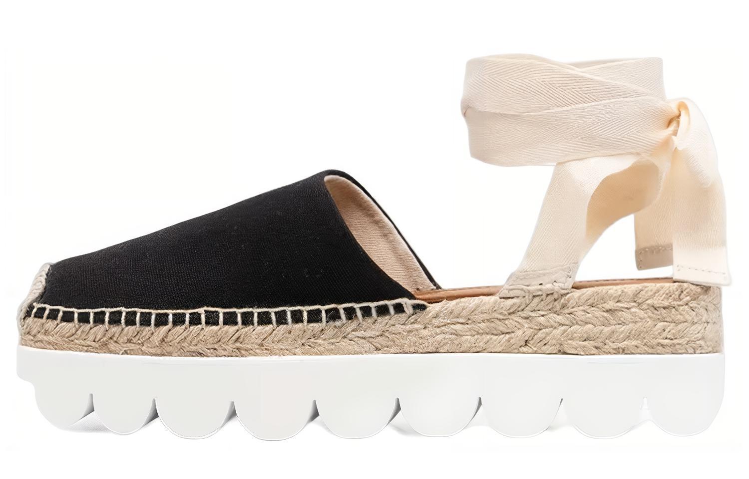 (W) Marni Canvas Casual Shoes 'Fashion Strap Black'