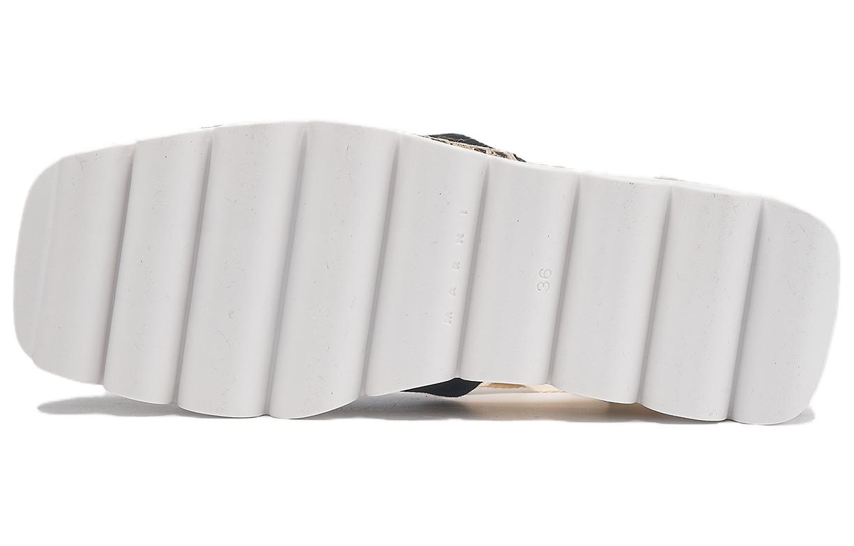 (W) Marni Canvas Casual Shoes 'Fashion Strap Black' 圖 5