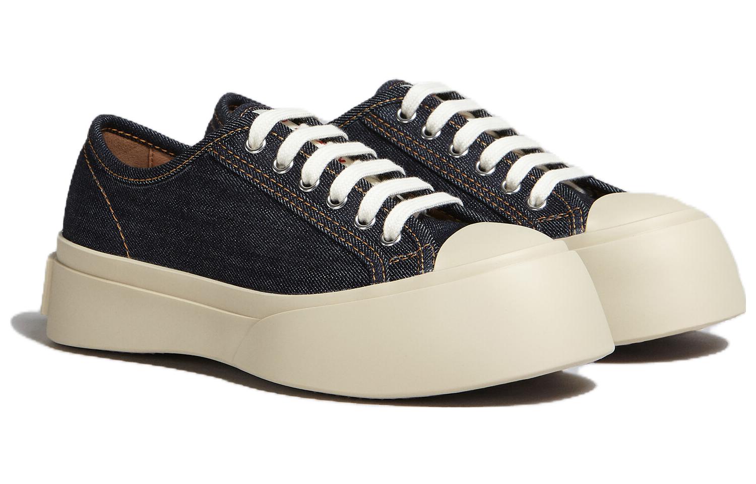 Order (W) Marni 蓝色时尚帆布低帮鞋 SNZW003020P415500B64