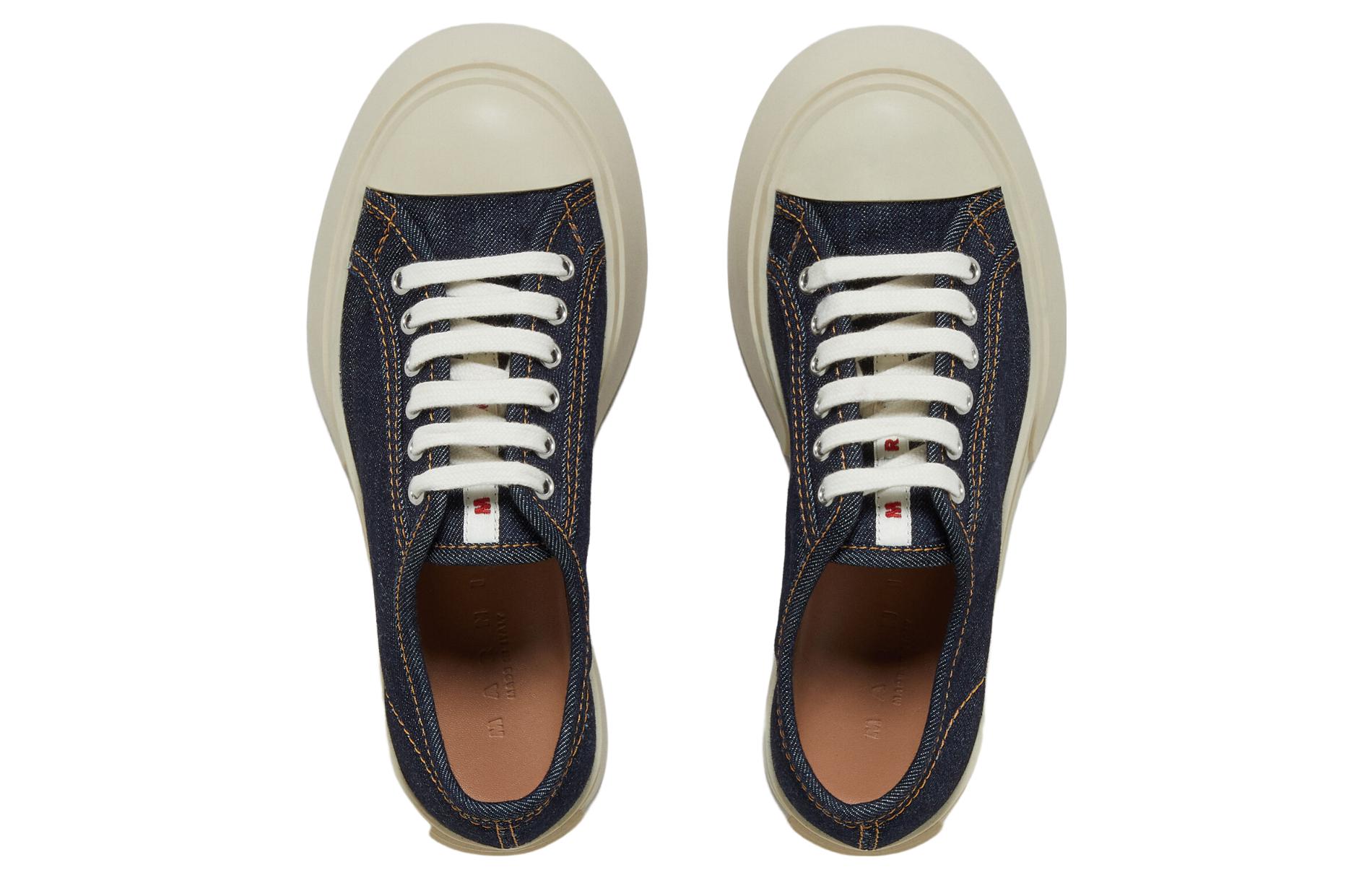 Lookbook (W) Marni 蓝色时尚帆布低帮鞋 SNZW003020P415500B64